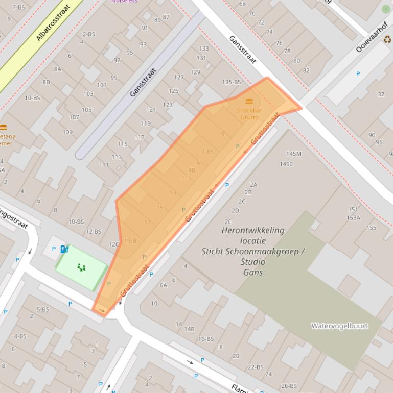 Kaart van postcodegebied 3582TG.