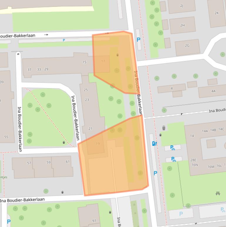 Kaart van postcodegebied 3582VC.