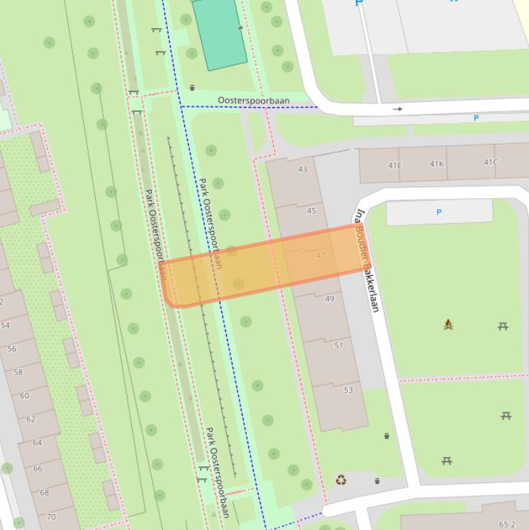 Kaart van postcodegebied 3582VK.