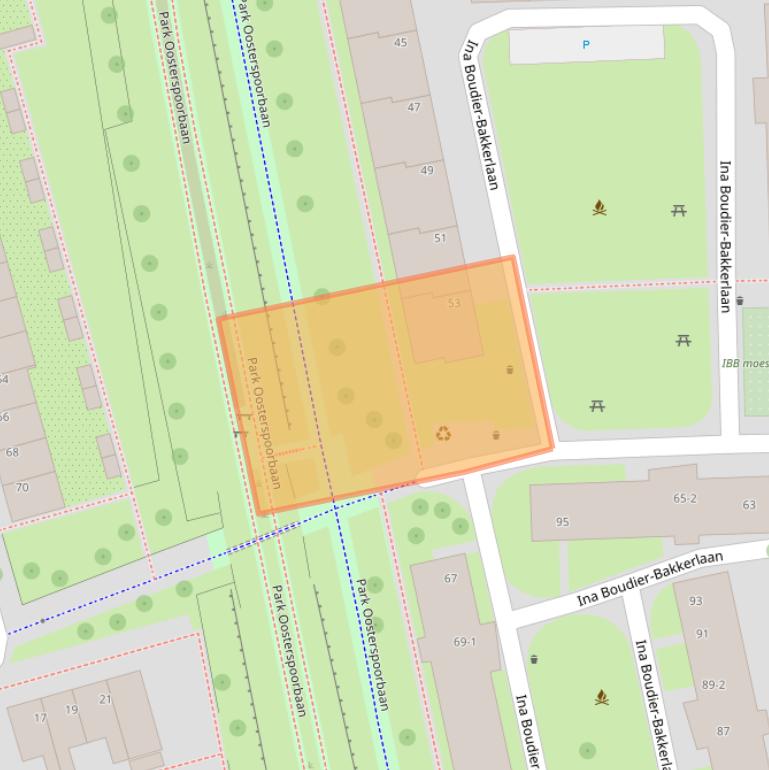 Kaart van postcodegebied 3582VN.