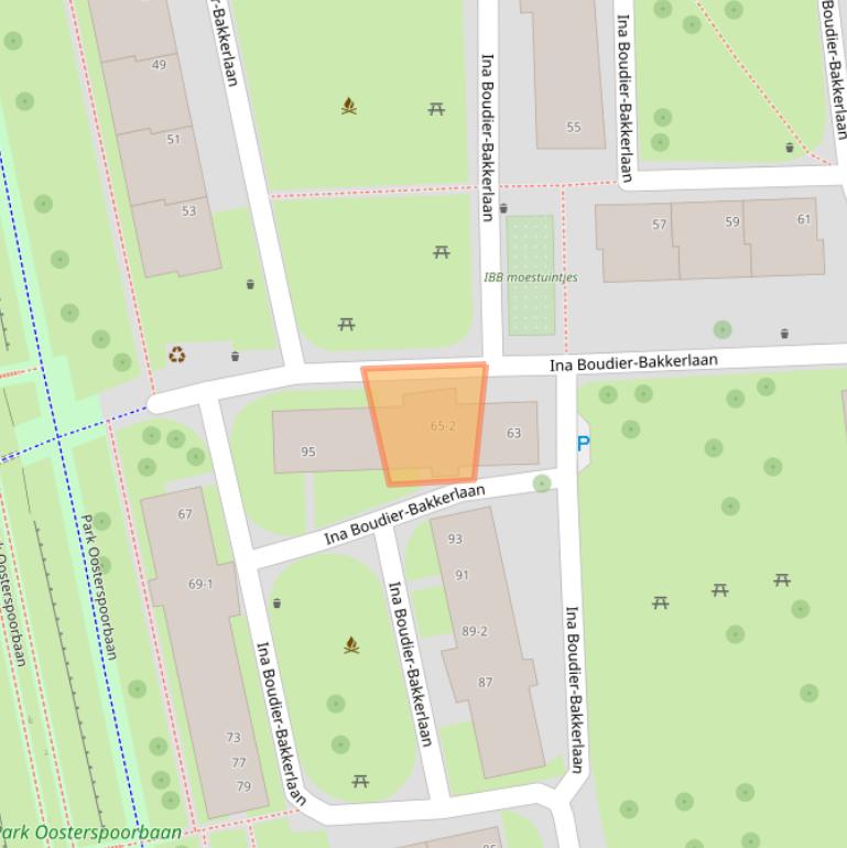 Kaart van postcodegebied 3582VT.