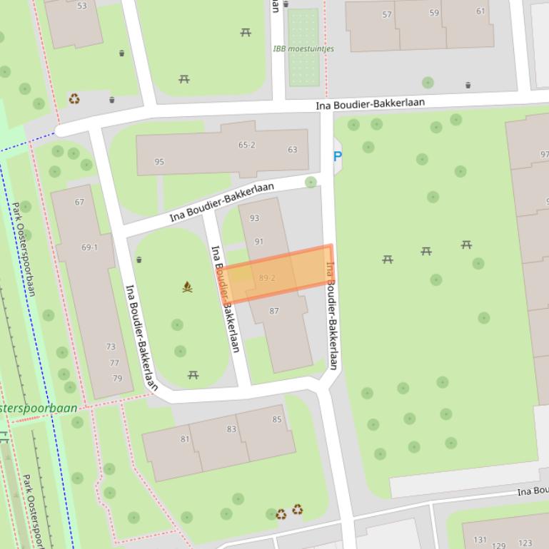 Kaart van postcodegebied 3582XD.