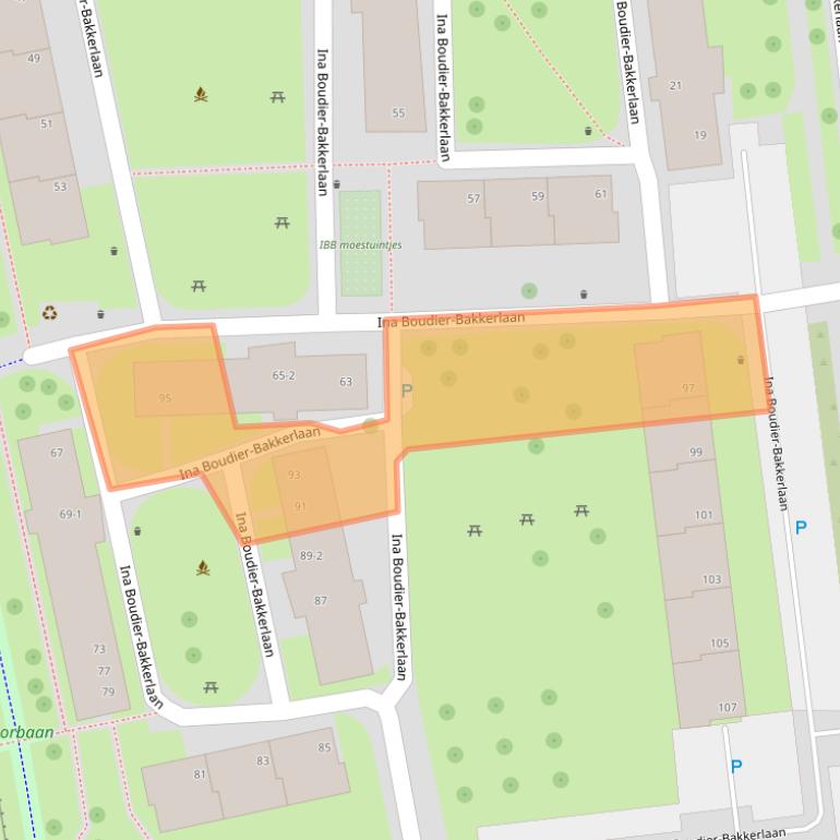 Kaart van postcodegebied 3582XE.