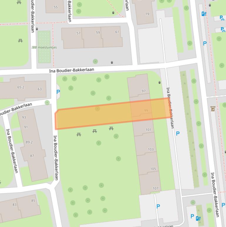 Kaart van postcodegebied 3582XG.