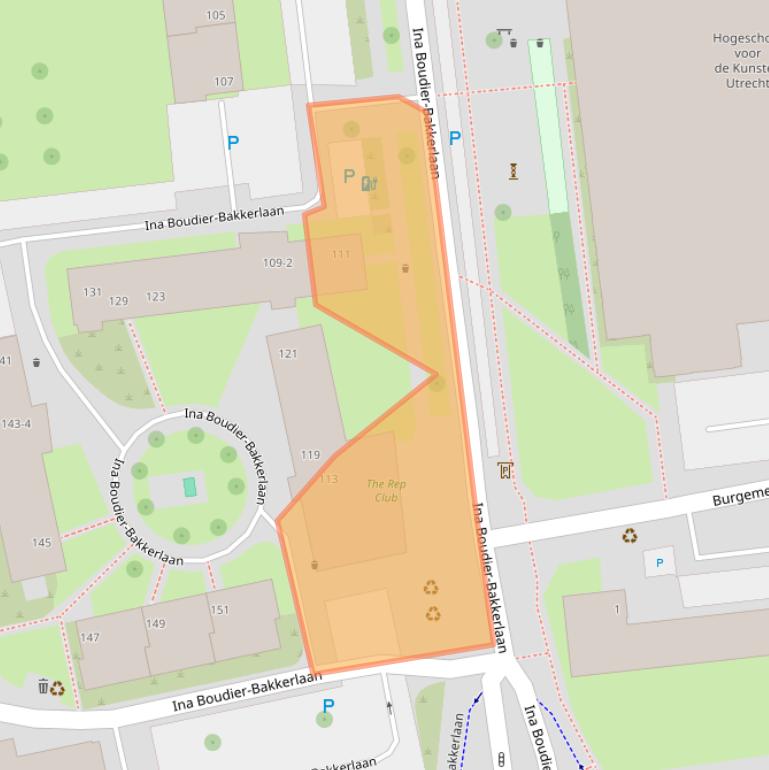 Kaart van postcodegebied 3582XN.