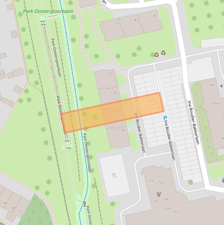 Kaart van postcodegebied 3582XT.