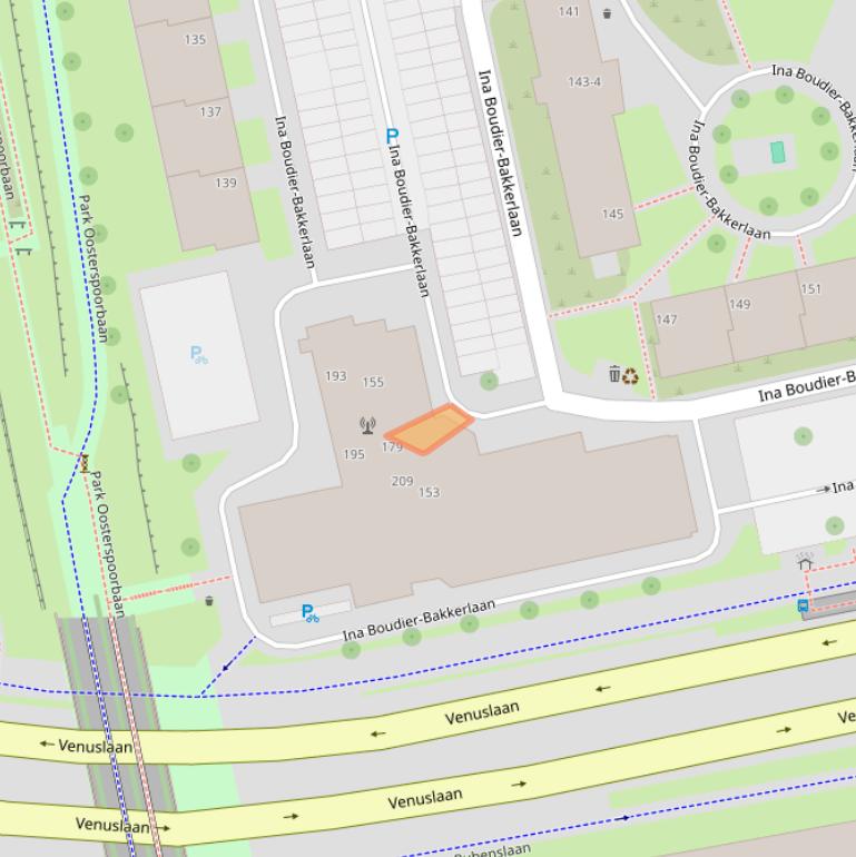 Kaart van postcodegebied 3582ZB.