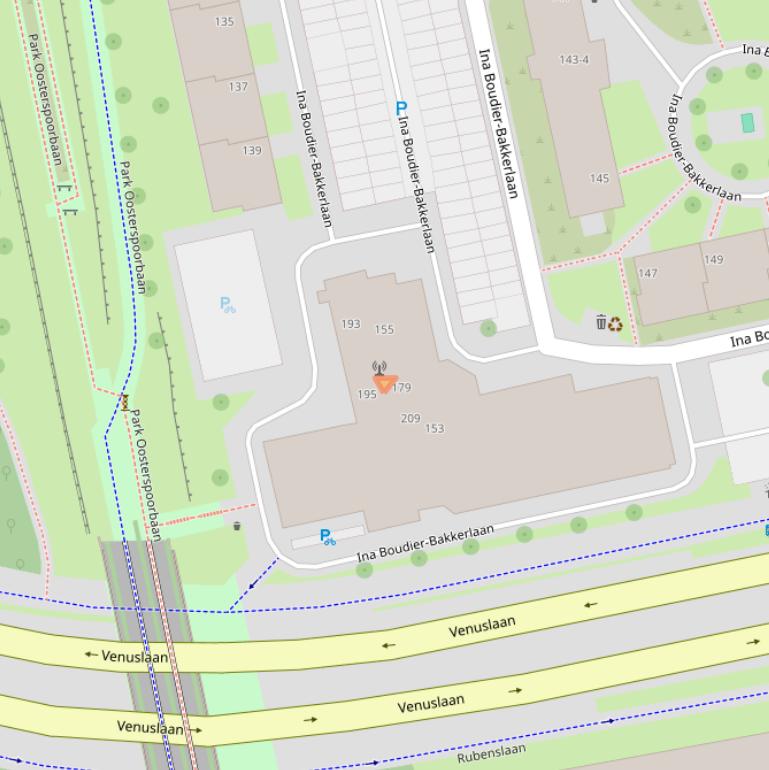 Kaart van postcodegebied 3582ZG.