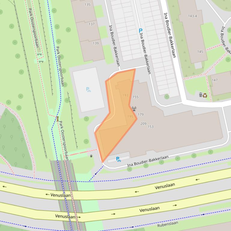 Kaart van postcodegebied 3582ZK.