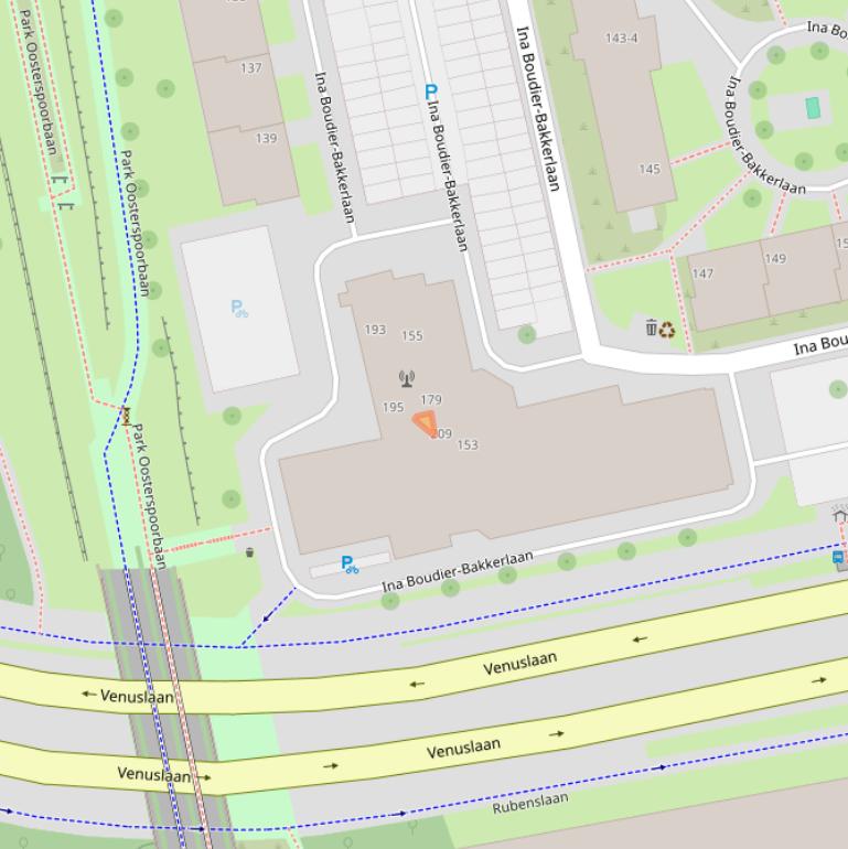 Kaart van postcodegebied 3582ZP.