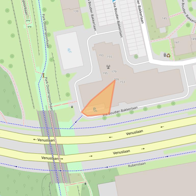 Kaart van postcodegebied 3582ZT.