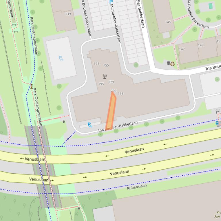 Kaart van postcodegebied 3582ZV.