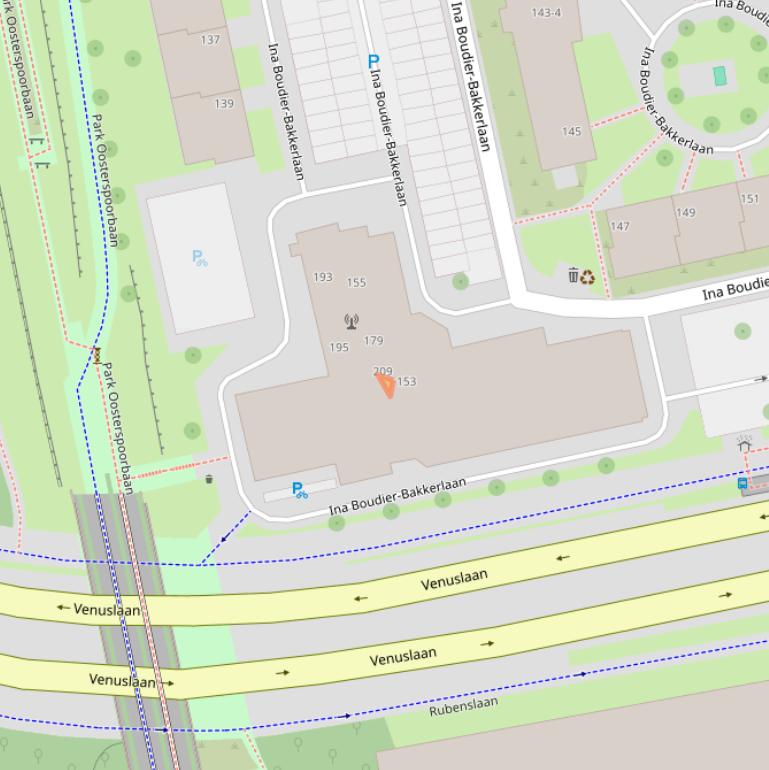 Kaart van postcodegebied 3582ZW.