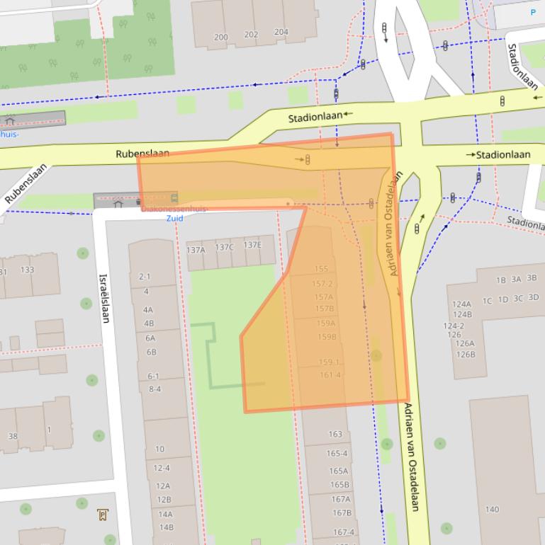 Kaart van postcodegebied 3583AG.