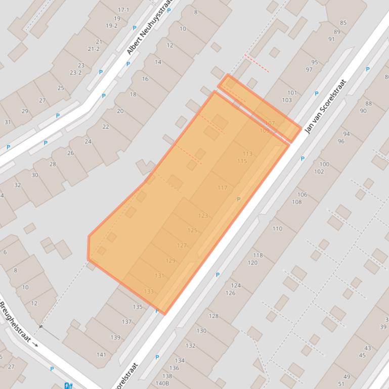 Kaart van postcodegebied 3583CM.