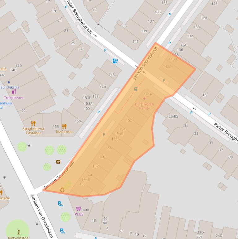 Kaart van postcodegebied 3583CV.