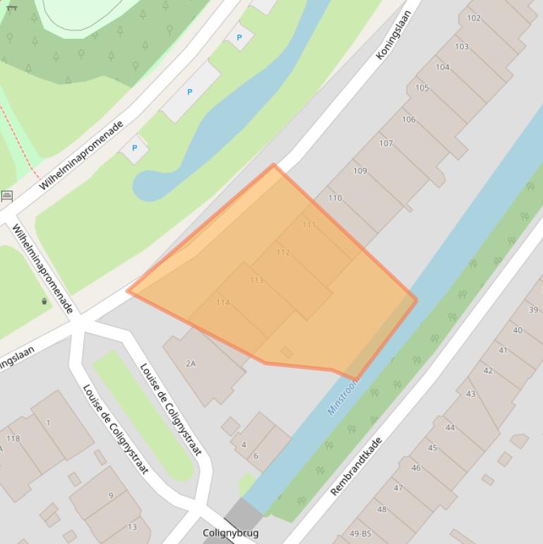 Kaart van postcodegebied 3583GV.