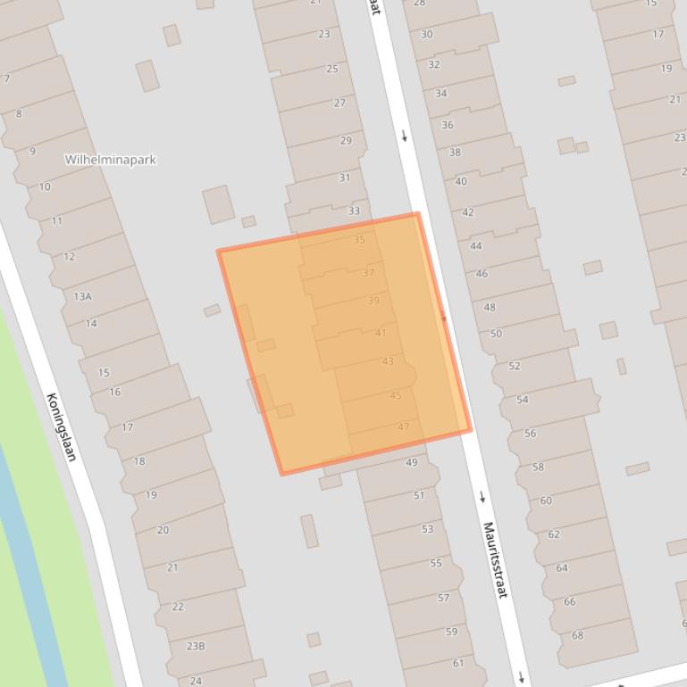 Kaart van postcodegebied 3583HH.