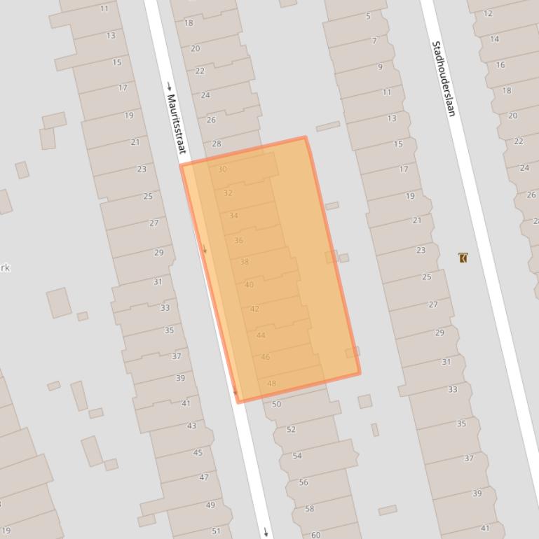 Kaart van postcodegebied 3583HR.