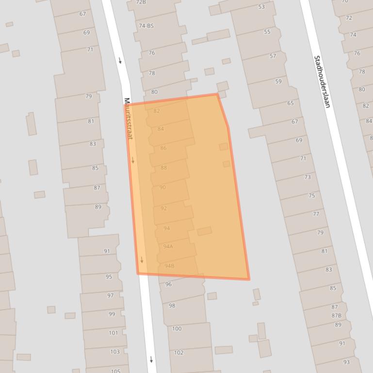 Kaart van postcodegebied 3583HV.