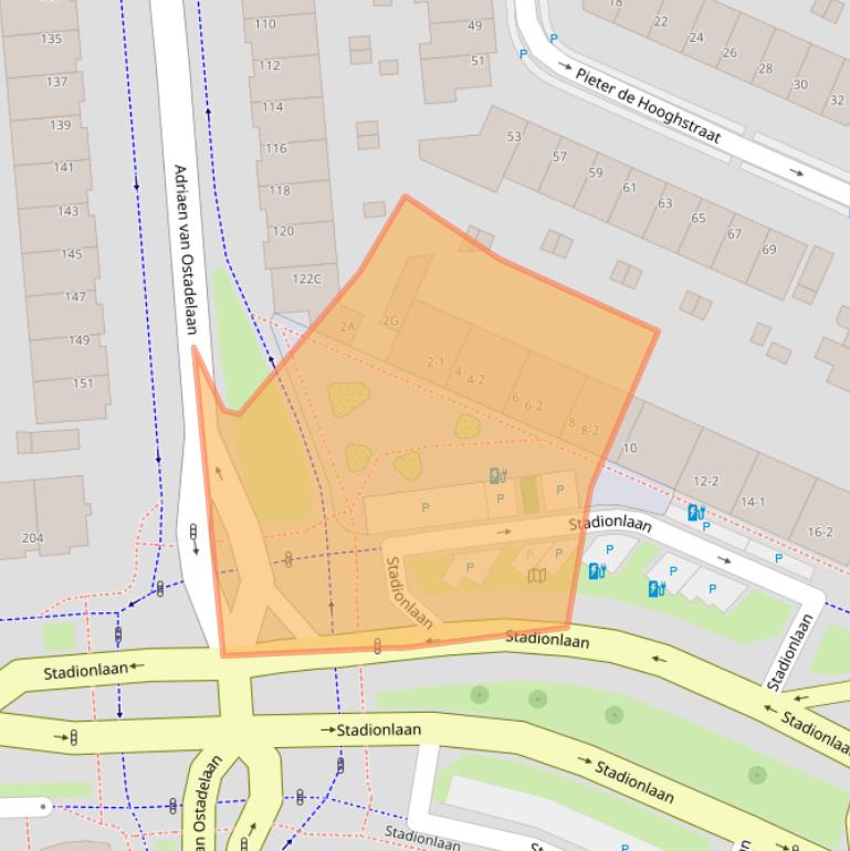 Kaart van postcodegebied 3583RD.
