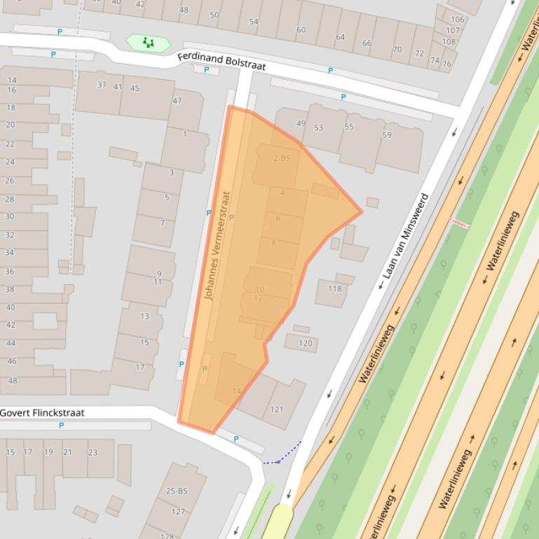 Kaart van postcodegebied 3583RM.