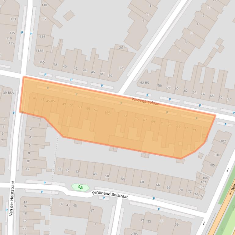 Kaart van postcodegebied 3583RR.