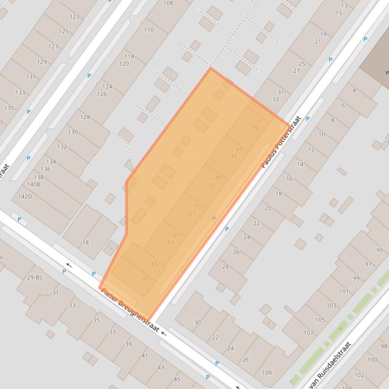 Kaart van postcodegebied 3583SM.