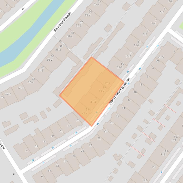 Kaart van postcodegebied 3583ST.