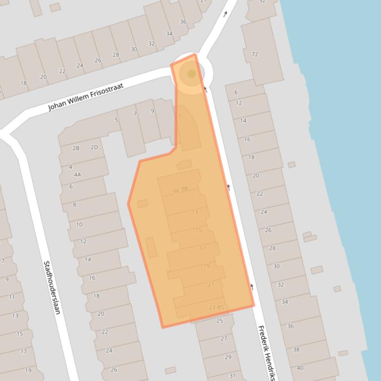 Kaart van postcodegebied 3583VE.