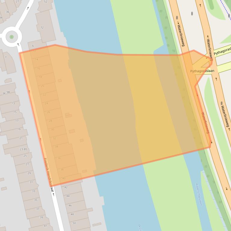 Kaart van postcodegebied 3583VM.