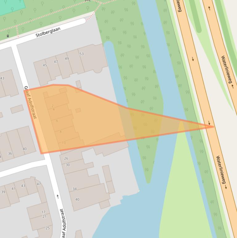 Kaart van postcodegebied 3583VT.