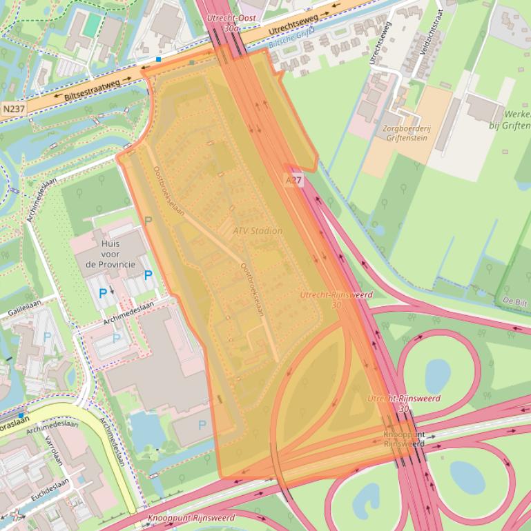 Kaart van postcodegebied 3584BD.