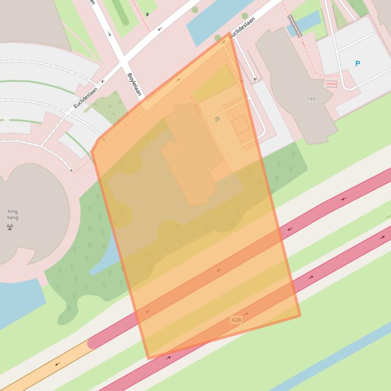 Kaart van postcodegebied 3584BM.