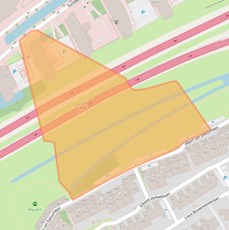 Kaart van postcodegebied 3584BR.