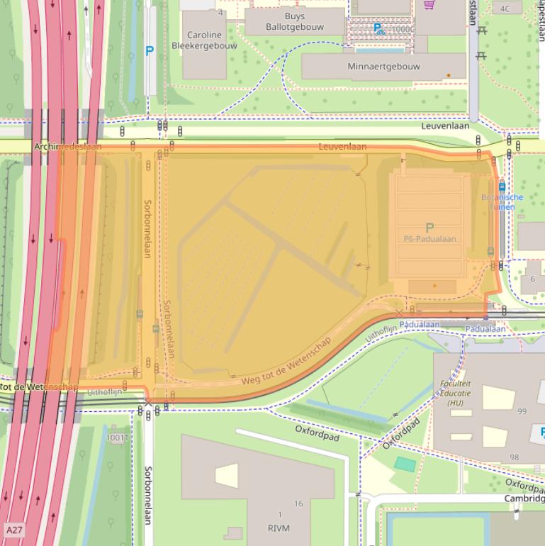Kaart van postcodegebied 3584CN.
