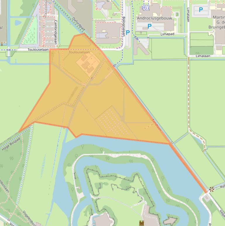 Kaart van postcodegebied 3584CR.