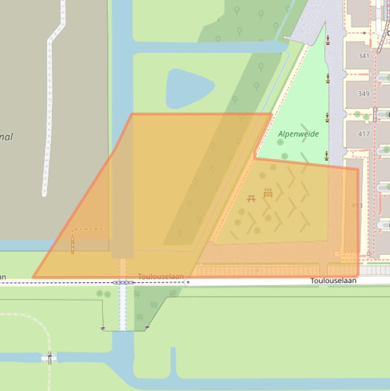 Kaart van postcodegebied 3584DE.