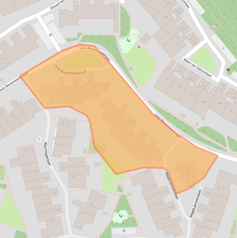 Kaart van postcodegebied 3584GH.