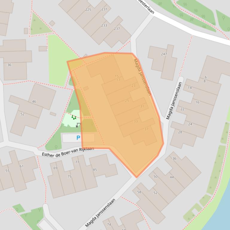 Kaart van postcodegebied 3584GP.