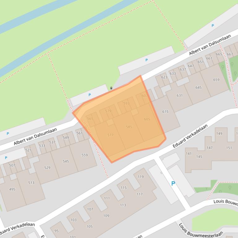 Kaart van postcodegebied 3584HM.