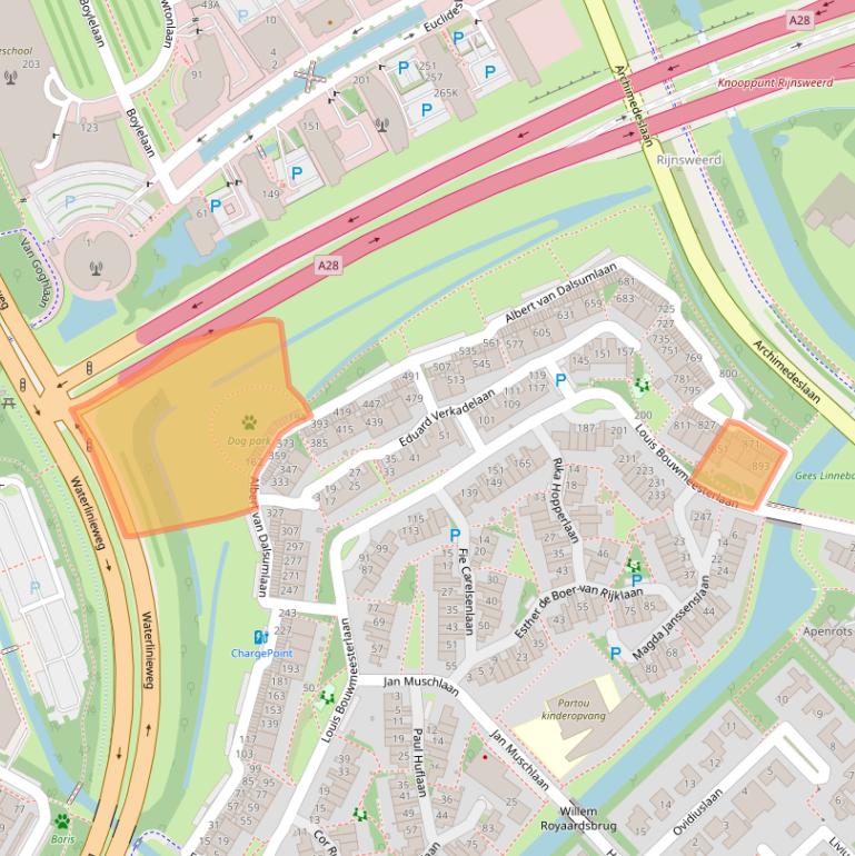 Kaart van postcodegebied 3584HT.