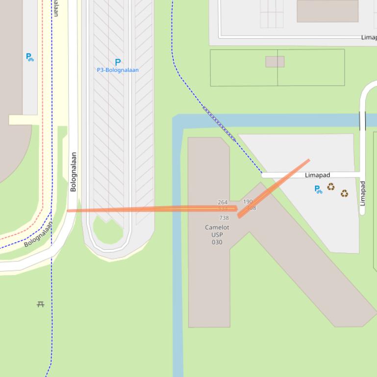 Kaart van postcodegebied 3584SW.