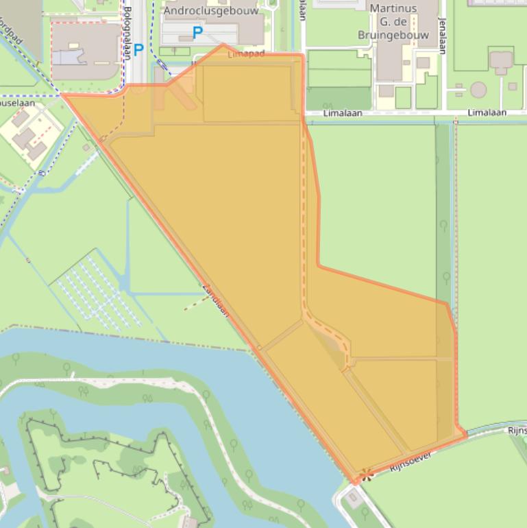 Kaart van postcodegebied 3584SZ.