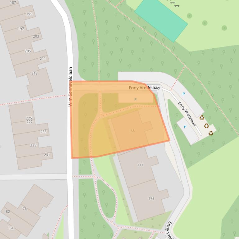 Kaart van postcodegebied 3584ZB.