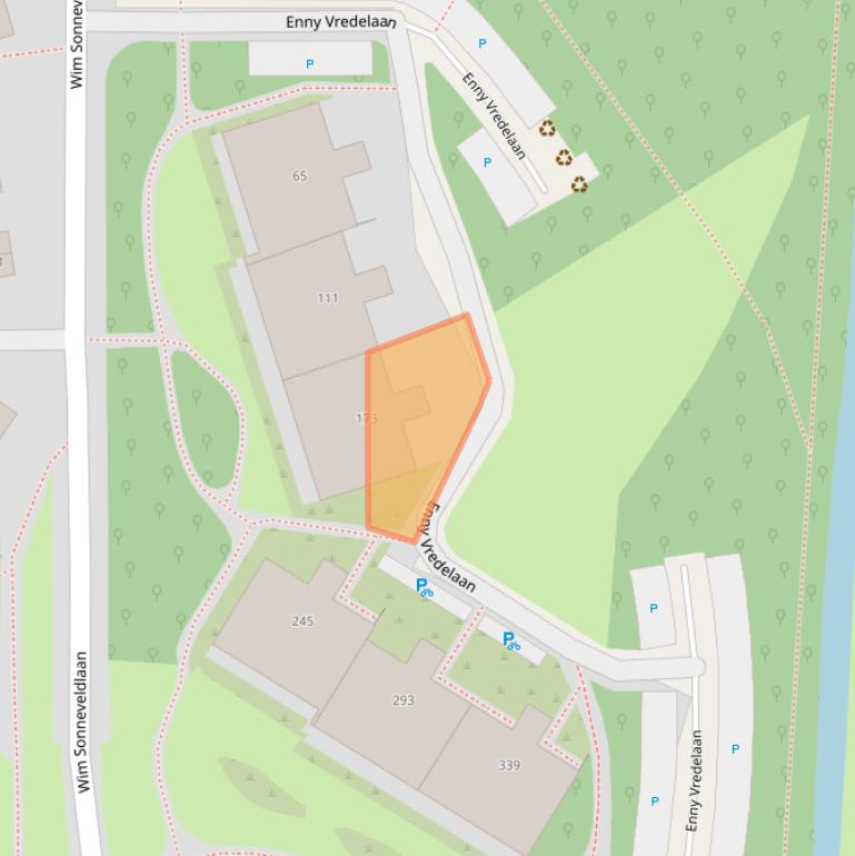 Kaart van postcodegebied 3584ZD.