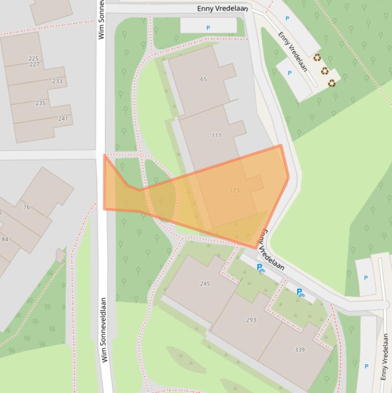 Kaart van postcodegebied 3584ZE.