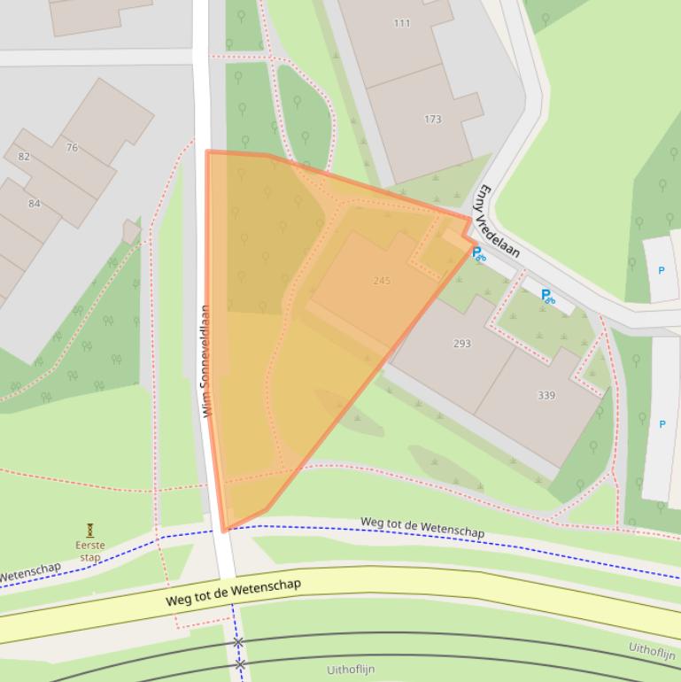 Kaart van postcodegebied 3584ZH.