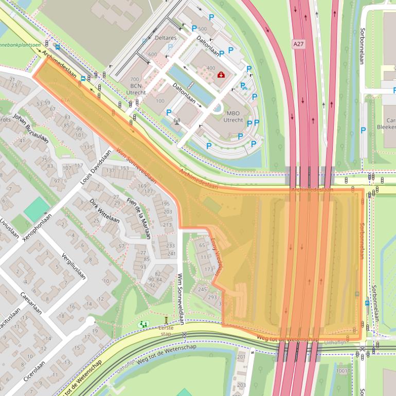 Kaart van postcodegebied 3584ZL.