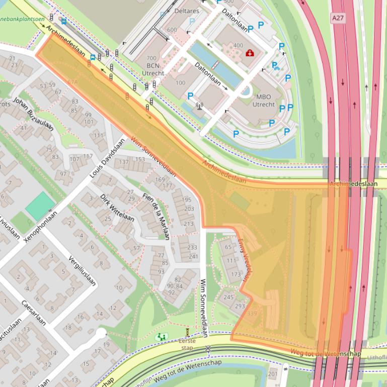 Kaart van postcodegebied 3584ZM.